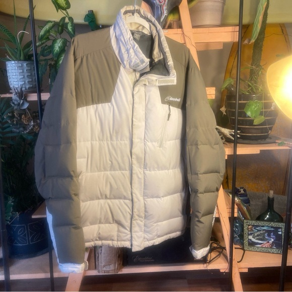 Eddie Bauer Men's Puffer Jacket - Cream and Tan - Picture 1 of 9